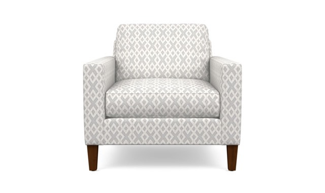 white texture sofa single seat with wood legs